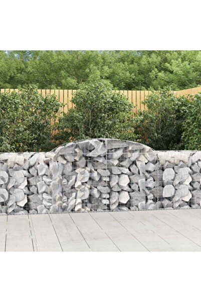 Concept Coșuri gabion arcuite 10 buc, 300x50x80/100 cm, fier galvanizat