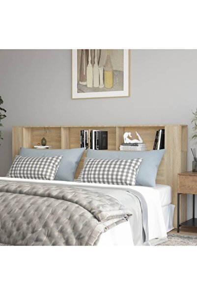 Concept Tăblie de pat cu dulap, stejar sonoma, 220x18,5x104,5 cm