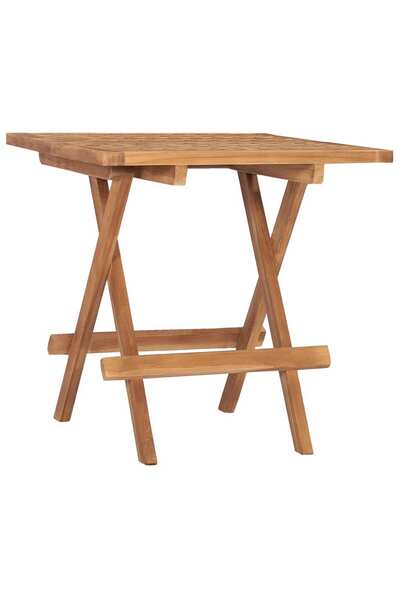 Concept Πτυσσόμενο τραπέζι κήπου, 50 x 50 x 50 εκ., μασίφ ξύλο τικ