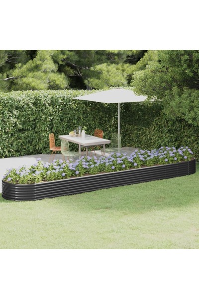 Concept Γλάστρα ανθρακί 507x100x36 cm ηλεκτροστατικά βαμμένη από ατσάλι