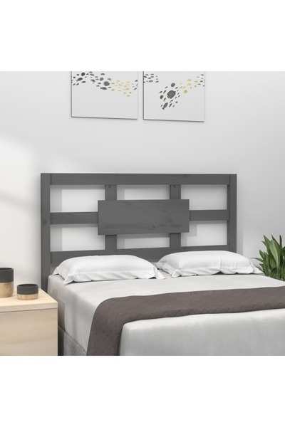 Concept Κομοδίνο, γκρι, 105,5x4x100 εκ., μασίφ ξύλο πεύκου