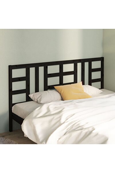 Concept Tăblie de pat, negru, 206x4x100 cm, lemn masiv de pin