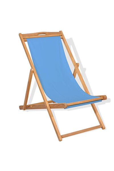 Concept Scaun de exterior, albastru, 56 x 105 x 96 cm, lemn de tec