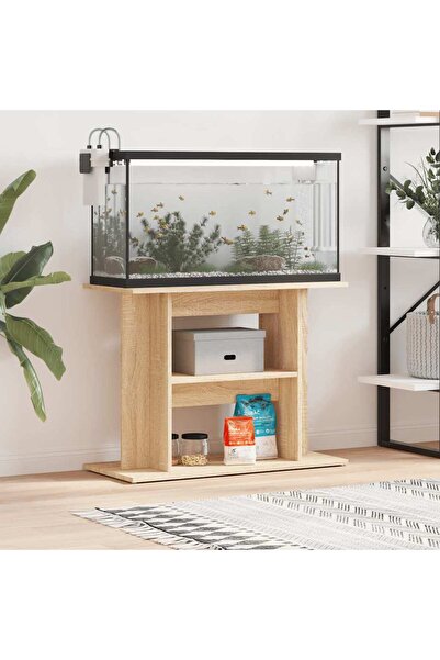 Concept Suport acvariu, stejar sonoma, 80 x 35 x 60 cm, lemn prelucrat