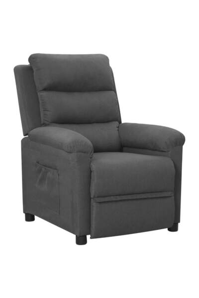 Concept Ανακλινόμενη πολυθρόνα, σκούρο γκρι, ύφασμα