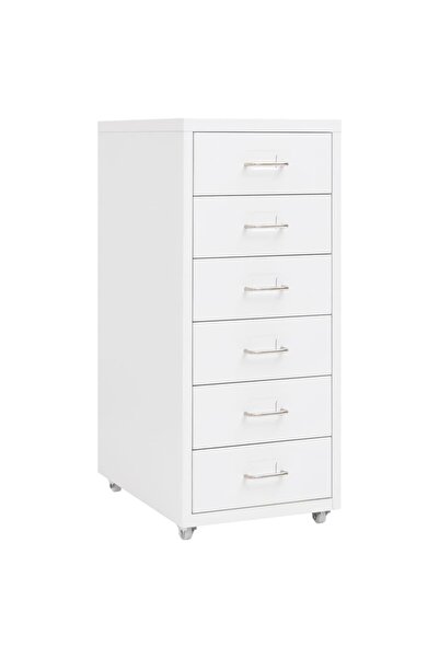 Concept Fișet mobil, alb, 28x41x69 cm, metal