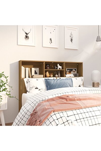 Concept Κεφαλάρι ντουλάπι, καφέ δρυς, 120x19x103,5 εκ.