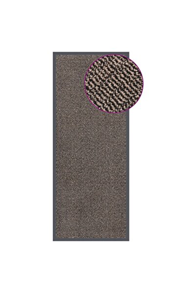 Concept Covoraș de intrare cu smocuri, maro închis, 60x150 cm