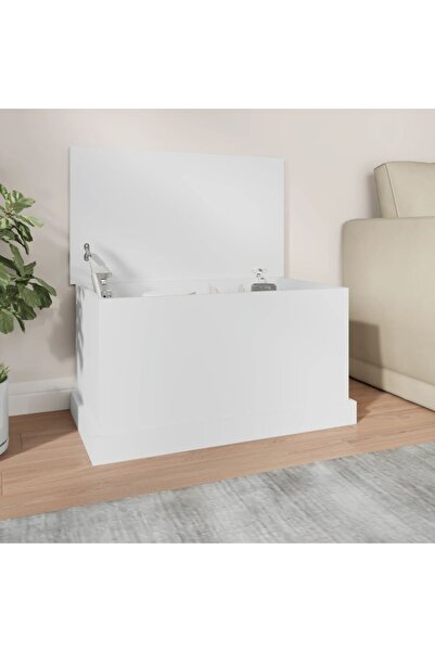 Concept Κουτί αποθήκευσης, λευκό, 70x40x38 cm, επεξεργασμένο ξύλο