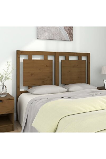 Concept Κομοδίνο, μελί καφέ, 125,5x4x100 εκ., μασίφ ξύλο πεύκου