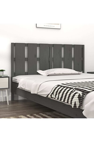 Concept Tăblie de pat, gri, 155,5x4x100 cm, lemn masiv de pin