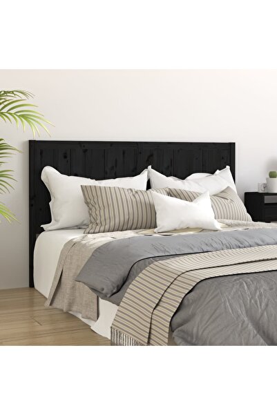 Concept Κομοδίνο, μαύρο, 205,5x4x100 cm, μασίφ ξύλο πεύκου