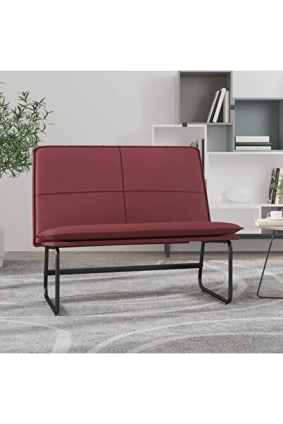 Concept Πάγκος, κόκκινο του κρασιού, 100x75x76 cm, οικολογικό Δερμάτινο