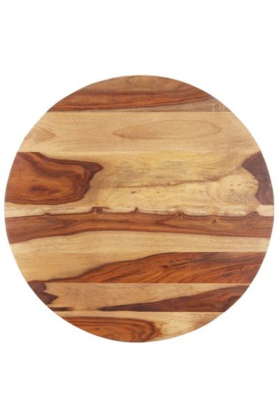 Concept Επιφάνεια τραπεζιού, 50 cm, μασίφ ξύλο sheesham, στρογγυλή, 15-16 mm