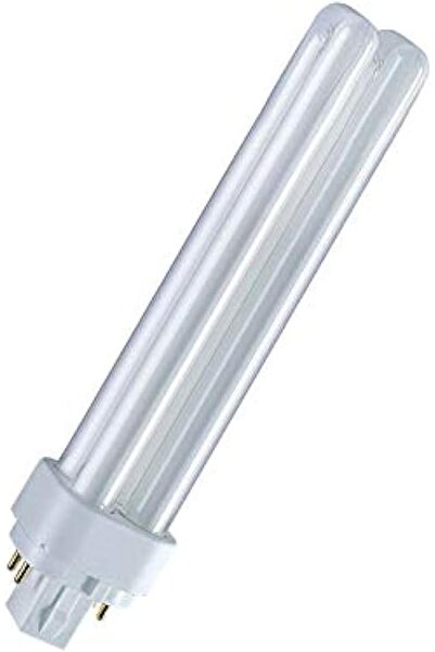 Osram مصباح فلورسنت مدمج 26 واط/865، موفر للطاقة، 6500 كلفن، قاعدة G24Q3-4 دب...
