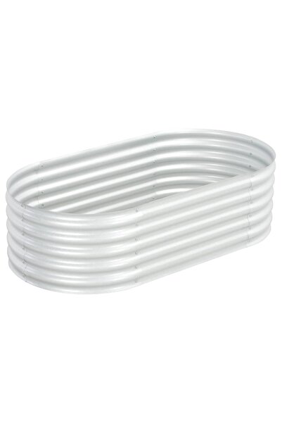 Concept Strat înălțat de grădină argintiu 160x80x44 cm oțel galvanizat