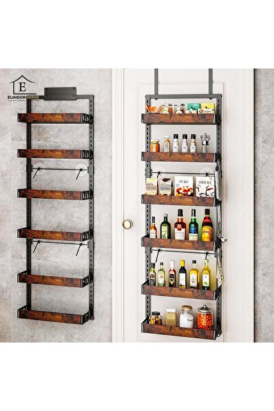 Elindor ® 6-Level Door Organizer Adjustable, Multifunctional, Bathroom, 43 × ...