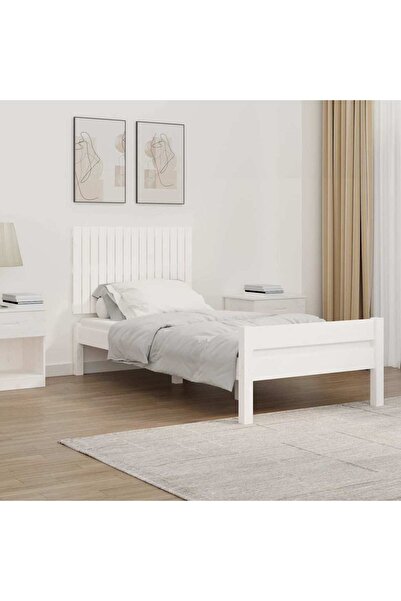 Concept Κεφαλάρι τοίχου, λευκό, 95,5x3x60 cm, μασίφ ξύλο πεύκου