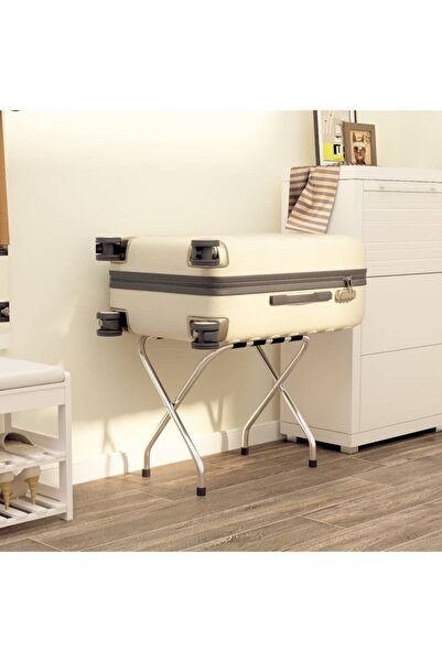 Concept Luggage rack, black and silver, 56x40x49 cm