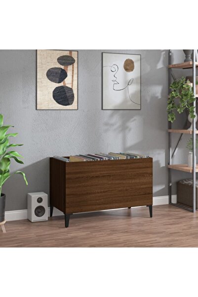 Concept Dulap pentru discuri stejar maro 74,5x38x48 cm lemn prelucrat