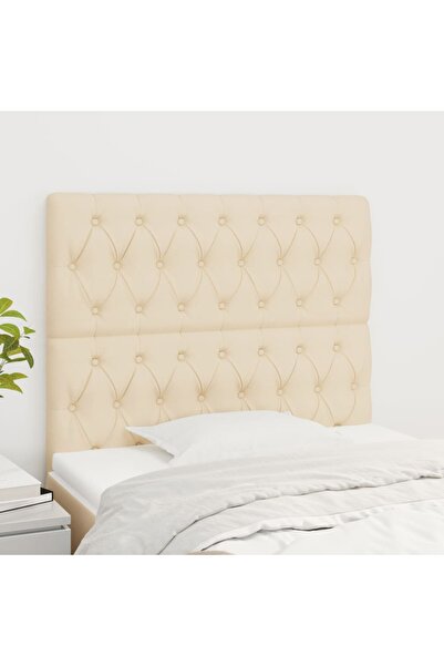 Concept Tăblii de pat, 2 buc, crem, 100x7x78/88 cm, textil