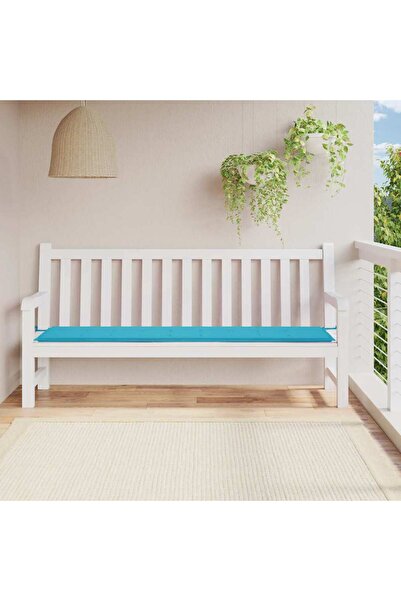 Concept Μαξιλάρι παγκάκι κήπου, τυρκουάζ, 200x50x3 εκ., ύφασμα