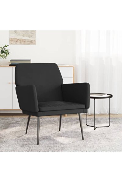 Concept Πολυθρόνα, μαύρη, 62x79x79 cm, Βελούδο