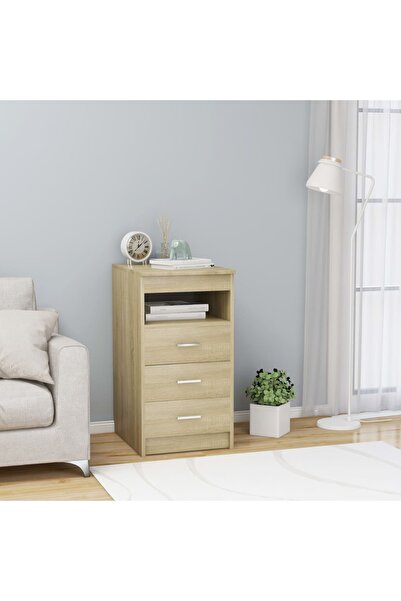 Concept Dulap cu sertare, stejar sonoma, 40x50x76 cm, lemn compozit