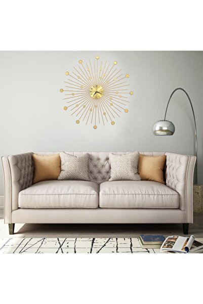 Concept Ceas de perete, auriu, 70 cm, metal