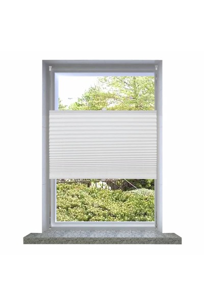 Concept Jaluzea plisată 50 x 125 cm Alb