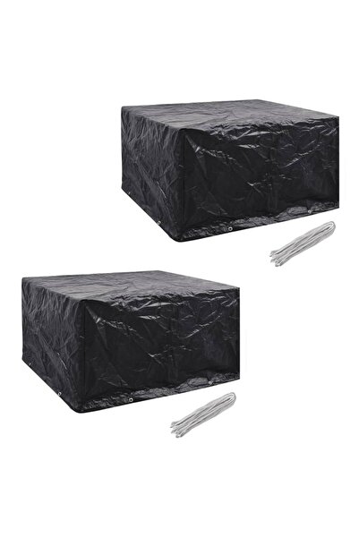 Concept Huse mobilier grădină 2 buc. set poliratan 8 ocheți 172x113 cm