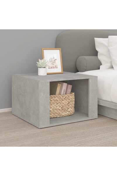 Concept Noptieră, gri beton, 57x55x36 cm, lemn compozit