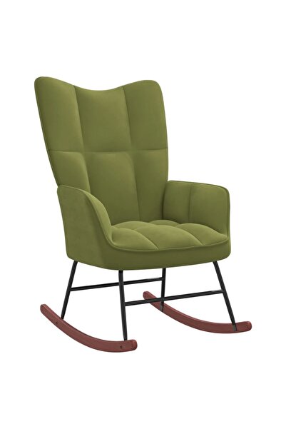 Concept Κουνιστή πολυθρόνα, ανοιχτό πράσινο, Βελούδο