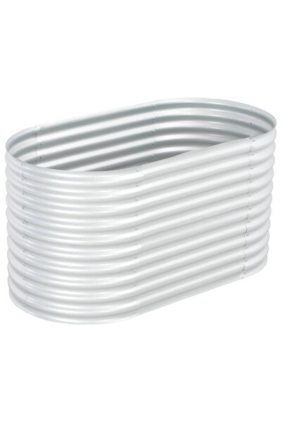 Concept Strat înălțat de grădină, argintiu 160x80x81cm oțel galvanizat