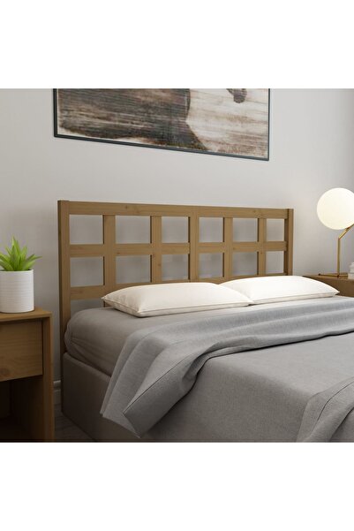 Concept Κομοδίνο, μελί καφέ, 156x4x100 εκ., μασίφ ξύλο πεύκου