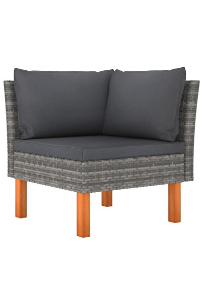 Concept Γωνιακός καναπές, από πολυρατάν και μασίφ ξύλο ευκαλύπτου