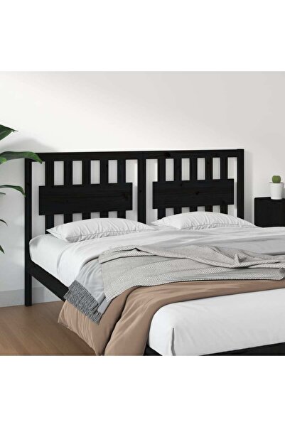 Concept Κομοδίνο, μαύρο, 155,5x4x100 cm, μασίφ ξύλο πεύκου