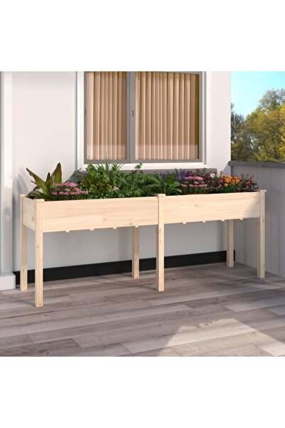 Concept Γλάστρα με Με φόδρα, 203x53x76 cm, από μασίφ ξύλο ελάτης