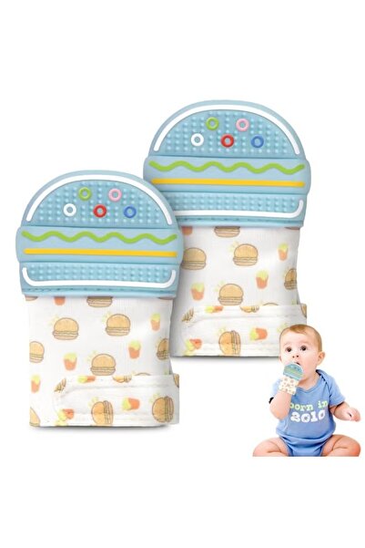 Generic 2Pcs Baby Teether Mits Teething Mittens Baby Teething Gloves Food Gra...