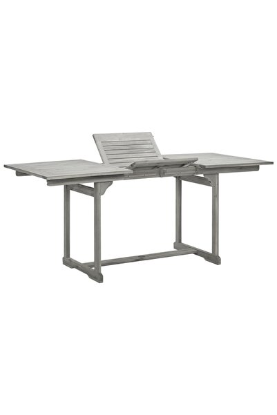 Concept Τραπέζι κήπου, (120-170)x80x75 εκ., μασίφ ξύλο ακακίας