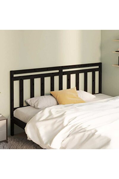 Concept Tăblie de pat, negru, 186x4x100 cm, lemn masiv de pin