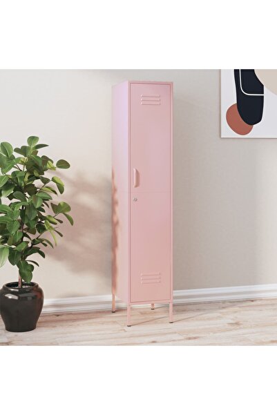 Concept Dulap de vestiar, roz, 35x46x180 cm, oțel