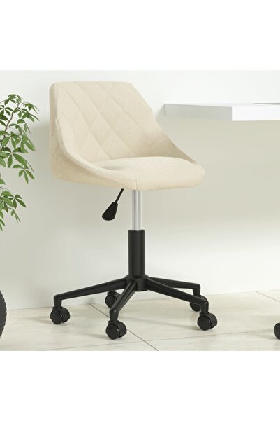 Concept Περιστρεφόμενη καρέκλα γραφείου, κρεμ, Βελούδο