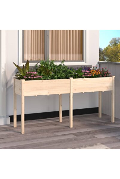 Concept Γλάστρα με Με φόδρα, 161x45x76 cm, από μασίφ ξύλο ελάτης