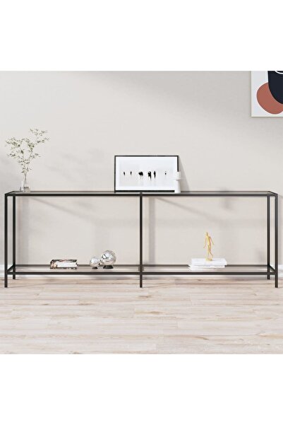 Concept Τραπέζι κονσόλας, Διαφανές, 220x35x75,5 cm, σκληρυμένο γυαλί