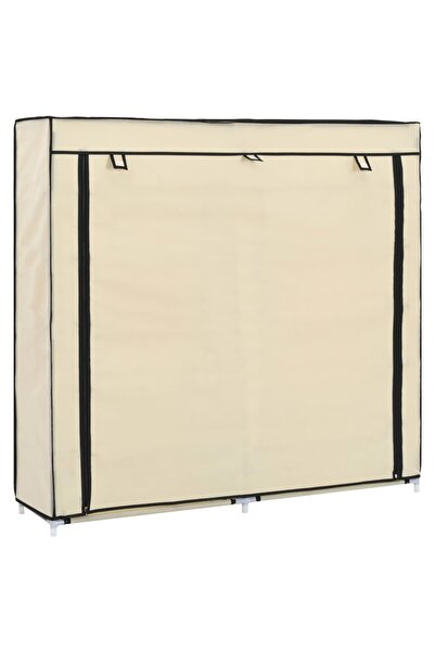 Concept Pantofar cu husă, crem, 115x28x110 cm, material textil