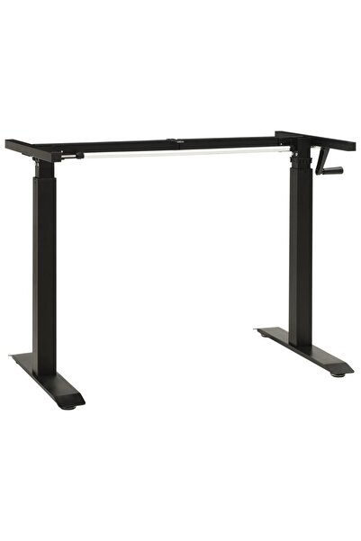 Concept Πλαίσιο γραφείου με χειροκίνητο ρυθμιζόμενο ύψος, μανιβέλα, μαύρο