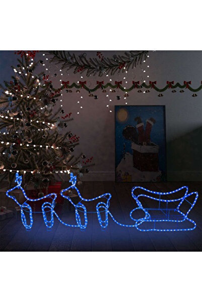 Concept Outdoor Christmas decoration, with reindeer & sleigh, 576 LEDs