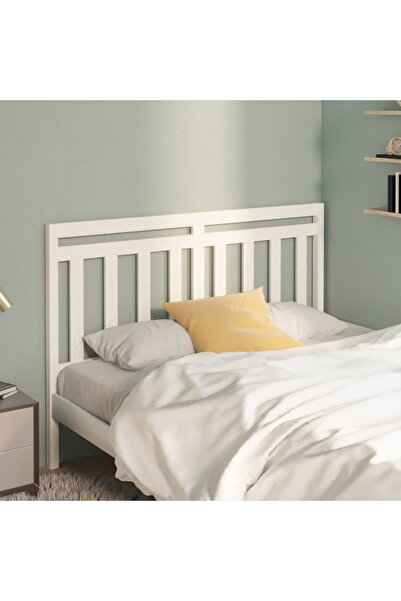 Concept Tăblie de pat, alb, 146x4x100 cm, lemn masiv de pin