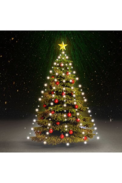 Concept Εγκατάσταση χριστουγεννιάτικου δέντρου με 180 δροσερά λευκά LED 180 εκ.